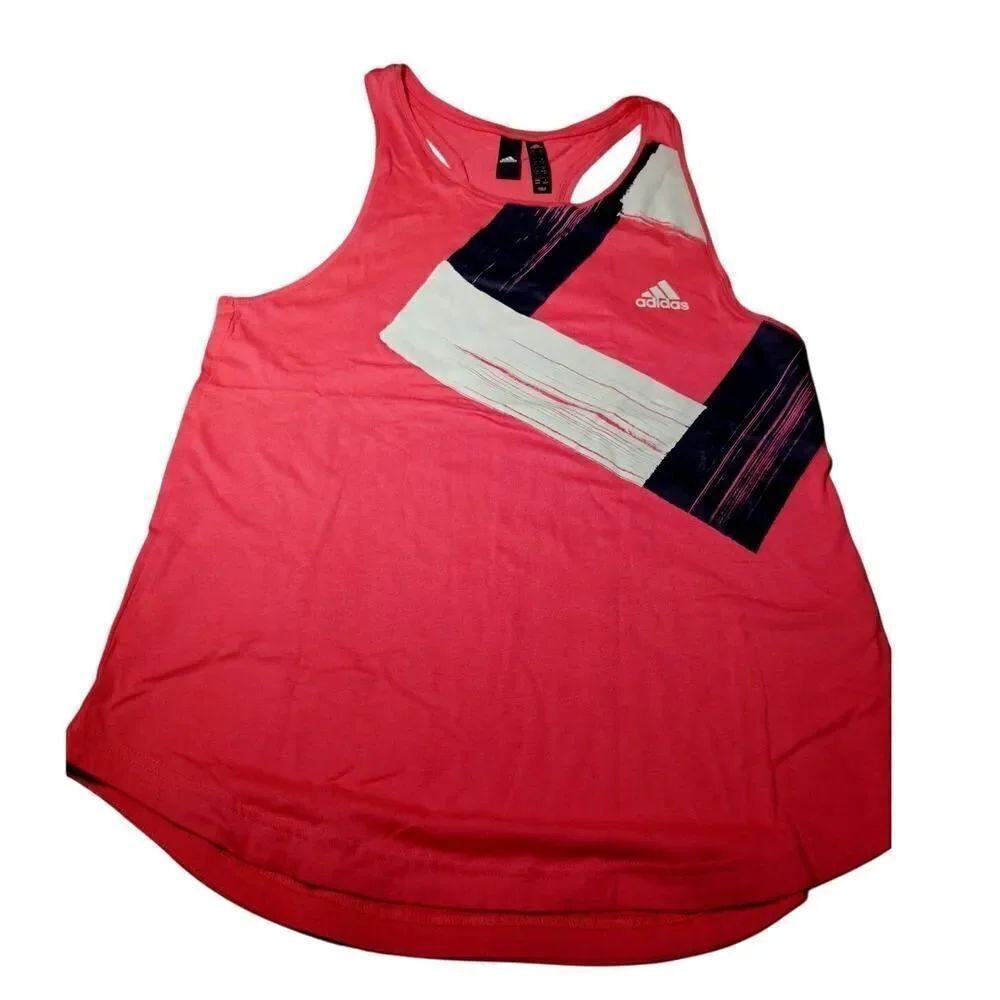 Adidas Diamond Women's Pink & White Tank Top - Size M